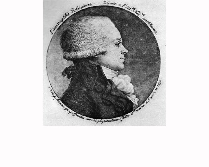 L'Incorruptible Robespierre (1792)  ©Hippolyte Buffenoir, ’Les Portraits de Robespierre’ (Paris, 1910)