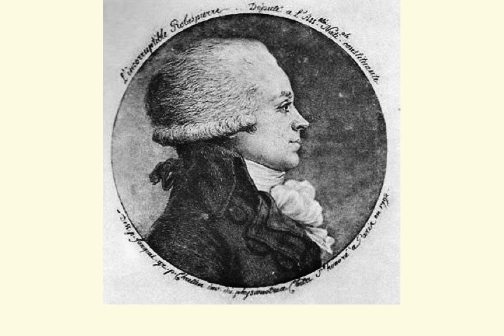 L'Incorruptible Robespierre (1792)  ©Hippolyte Buffenoir, ’Les Portraits de Robespierre’ (Paris, 1910)