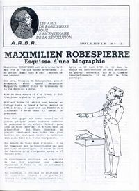 Premier bulletin de l'ARBR